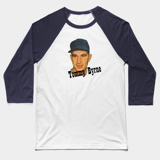 Tommy Byrne Tribute Design Baseball T-Shirt by Bleeding Yankee Blue